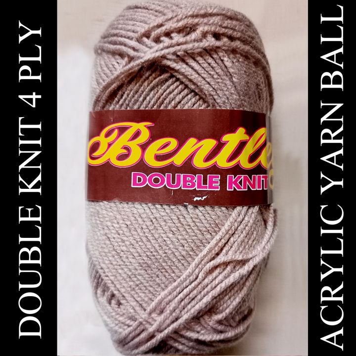 Double Knit Yarn Ball, Crochet, Wool ball Yarn 1 ball 80 gm 4 ply thick