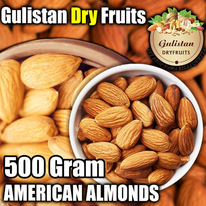 American Almonds -  Without shell Badam Giri 500 Gram - Gulistan dry fruits - High quality