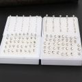 20 Pairs Small Stud Earrings Colorful Faux Rhinestone Plastic Ear Studs Fashion Studs Earrings for Women Hypoallergenic Earrings. 
