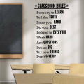 Classroom Rules Wall Sticker For School Vinyl Study Room Decoration Wall Paper English Words Wall Decals Adornment ArtClassroom Rules Wall Sticker For School Vinyl Study Room Decoration Wall Paper English Words Wall Decals Adornment Art. 