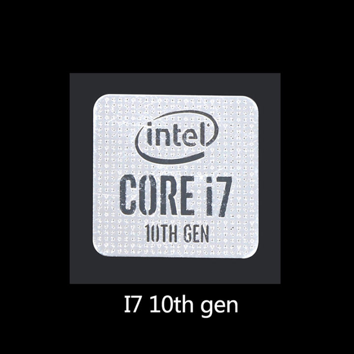 10th Generation Intel Core i9 i7 i5 i3 CPU Metal Sticker Laptop Logo Sticker