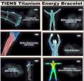 TIENS TI ENERGY BRACELET CRYSTAL BLACK MEN'S EDITION. 