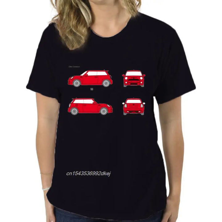 Mens Mini Cooper Blueprint T-Shirt John Cooper Works Colour Print Roadster Light