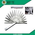 Berry Lion Feeler gauge gap gauge stainless steel high precision single piece valve plug gauge thickness gauge 0.02-1.0MM- 17 blades. 