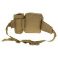 Waist Belt Pouch PVC Multiple Use Waist Pouch For Mens With Bottle Holder Waist Pouch Cross body Men Waist Belt Pouch Utility Gadget Gear Tool Organizer Pocket- Khaki. 
