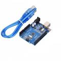 Arduino UNO R3 with Cable - ATmega328 Microcontroller Board Based CPU. 