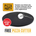 Pizza Baking Tray for Ovens-Non-Stick, Stain-Free Pots for Gas, Barbecue and Barbecue-Kitchen Accessories 12inch. 