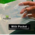 Flyers With Pocket ( 5 by 7 and 10 by 12 inch ) | Recycled Mini Flyer | Durable bag Flyers | Self Seal Strip | Small Items Packaging Plastic flyers. 
