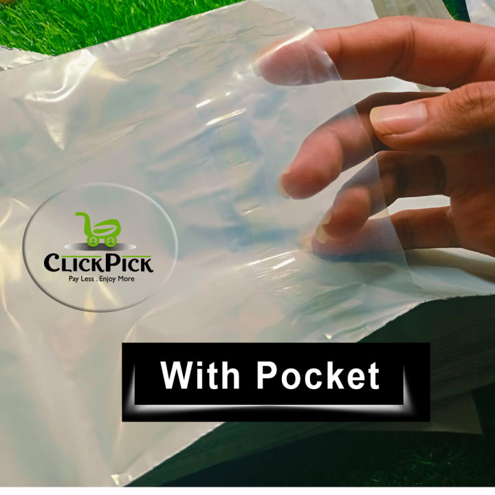Flyers With Pocket ( 5 by 7 and 10 by 12 inch ) | Recycled Mini Flyer | Durable bag Flyers | Self Seal Strip | Small Items Packaging Plastic flyers