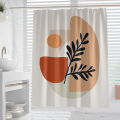 Digital Printing Polyester Shower Curtain Waterproof Bathroom Partition Curtain Toilet Hanging Curtained. 