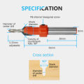Countersink Drill Bit 8mm Round Shank for Wood Working, with Hex Key Wrench, Tapered Drill Bit for Drilling Holes Wood Processing, Plastic, Available in 3 sizes.. 