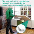 Adjustable 180 Degree Hinge, Locking Hinge Folding Hinge, Adjustable Door Hinge, Leaf Table Hinge, 4PCS Easy Install. 