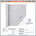 Best Quality Heat Transfer Vinyl HTV , Silver Glitter 1 Sheet 10" x 36” for Iron On T-Shirts. 