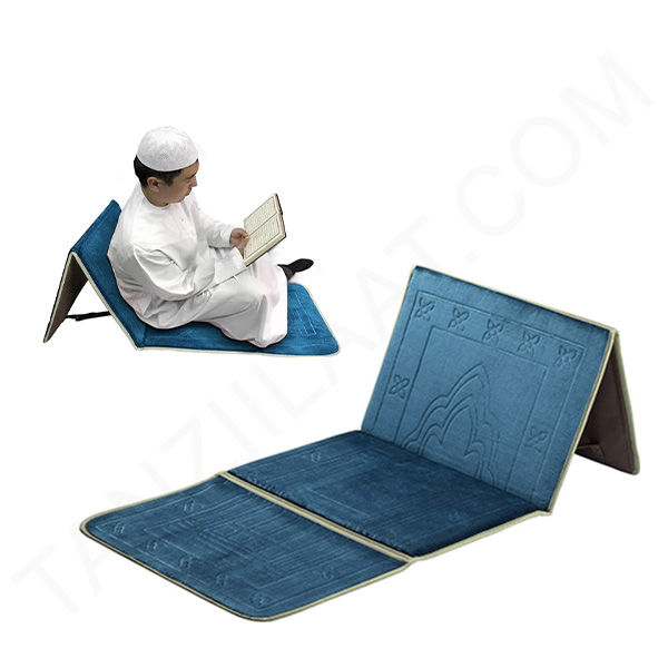 Premium Foldable Prayer Mat with Built-in Backrest: Comfort & Convenience Combined 2-in-1 High-Quality Foldable Prayer Mat & Backrest for Ultimate Support
