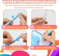 Magic Water Coloring Books, Water Drawing Doodle Book for Children 8 Pages with 2 Magic Pens, Learning Toys for 2 3+ Year Old Boys Girls, Painting Board for Children, Drawing Gifts for Kids. 