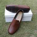 Brown Importia Synthetic Leather Loafer Shoes For Men. 