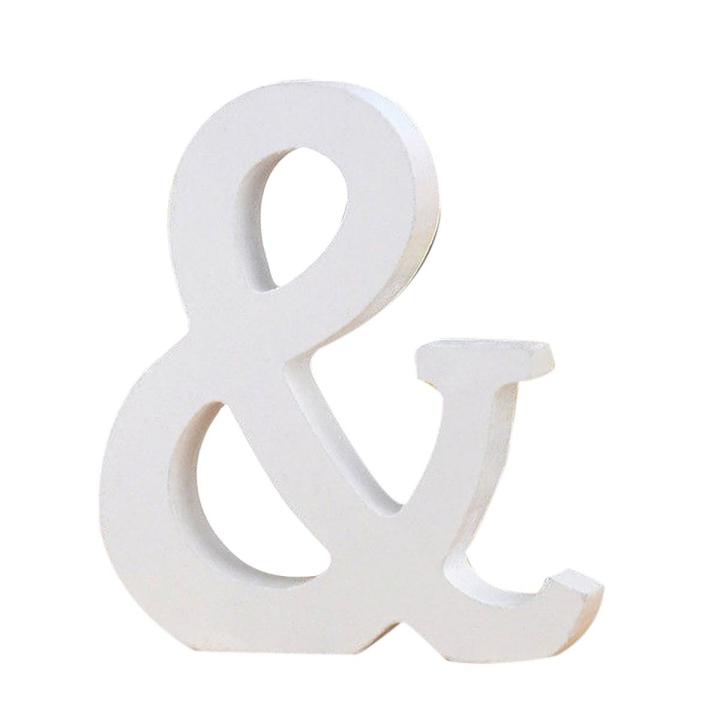 Wood Letter Delicate DIY White Large Wooden Standing Letter