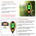 4 in 1 Soil PH Tester Moisture Sunlight Light Test Meter for Garden Plant Lawns MJ. 