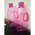 Water Bottles Pack of 2 ,Water Bottle For Fridge ,Daily Used Transparent Fridge Water Bottles in Blue Color - Smart Water Bottle BPA Free Plastic  for School College University Office Sports-Gym-Travel ,Water Bottle1 Liter,. 
