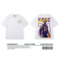 Yfashion Men Summer Loose T-shirt Los Angeles Lakers Kobe Printing Tops Large Size Short Sleeves T-shirt color. 