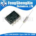 LNK304GN SOP-7 + 2W 5% 100R Carbon film resistance each 1pcs Roller washing machine power chip. 