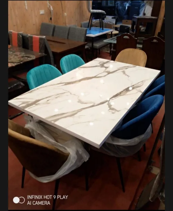 six%20seater%20dinig%20table%20set%20with%20chairs,%20marble%20top%20table%20table,%20sex%20seater%20set%20-%20Image%202
