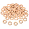 150 Pcs 25 Mm/1 Inch Wooden Craft Ring Unfinished Wooden Rings Circle Wood Pendant Connectors for DIY Projects. 