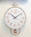 PRETTY GLASS ROUND DESIGN WALL CLOCK WITH ATTRACTIVE HORSE STRUCTURE ON TOP ALONG WITH ROUND PENDULUM IN GOLD TOUCH FANCY AND ATTRACTIVE WALL CLOCK STYLISH DESIGN SMOOTH MACHINE WALL CLOCK HANGING WALL CLOCK HOME DECORATION PERFECT GIFT ITEM. 