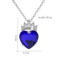 Descendants Movie Evie's Red Heart Necklace Evie Fairest Heart Crown Necklace Of Hearts Costume Fan Jewelry. 