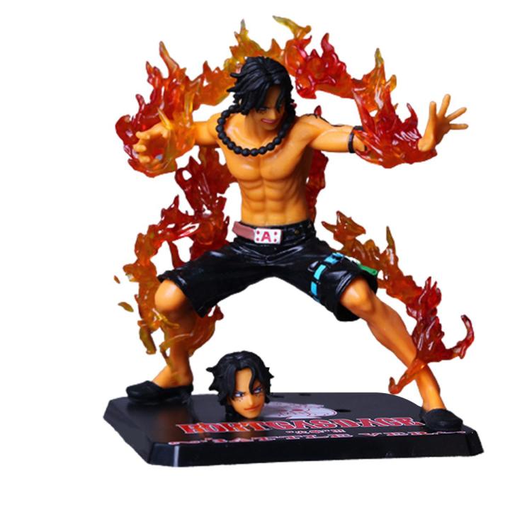 NYT%20Ace%20Model%20Anime%20One%20Piece%20Action%20Figure%20Replaceable%20Head%20Pvc%20Cartoon%20Miniature%20Collectible%20For%20Children%20-%20Image%202