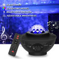 Remote Control RGB Galaxy Projector Lamp With Bluetooth Speaker - Usb Supported LED Projector Light - Led Star Lamp Starry Projector Night Light Table Lamp With Adjustable Brightness - Music Water Ocean Wave Lighting Modes Lights For Bed Room Side Table. 