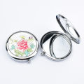 Mini Makeup Compact Pocket Mirror Flower Butterfly Bamboo Metal Portable Two-side Folding Makeup Mirror Vintage Cosmetic Mirrors. 