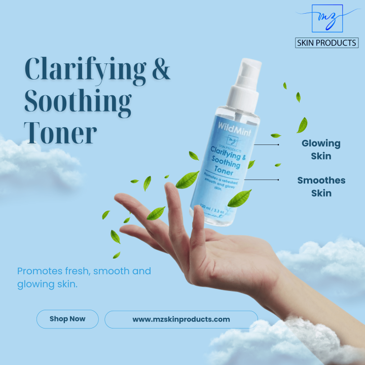 MZ SKIN PRODUCTS CLARIFYING & SOOTHING TONER, FACE TONER – 120ML  | TONER|  TONER FOR ALL SKIN TYPES |AVAILABLE AT MZ SKIN PRODUCTS