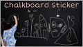 Blackboard Vinyl Sticker Chalkboard for Kids – Matte Adhesive Wall Decal with Chalk | Peel & Stick DIY Contact Paper for Writing & Drawing. 
