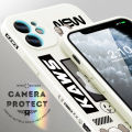 Hontinga for iPhone XS MAX Case Cartoon Magazine Style Side Design Back Cover Soft Square Edge Liquid Silicone Phone Cases. 