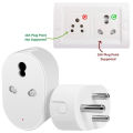 16A Smart WiFi Plug for AC, Geyser, Heaters, TVs, Fan Wifi Smart Plug With Power Monitoring Smart Life App, Alexa and Google Assistant, 16 ampere wifi plug, 3 pin round power plug. 