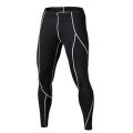 Sports Tights Men's Football Basketball Base Training High Elastic Sports Trousers Running Fitness Pants Compression Pants Men Men's fitness pants. 