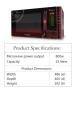 Dawlance Baking Series Microwave Oven -DW-115 CHZP - 25 Liters -3 in 1 - Maroon. 