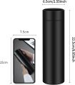 Hot and Cold water bottle with LED Temperature Display, Stainless Steel Insulated Vacuum Flask Thermos SMART Digital Mug 500ML, Temperature Display Sports Drink Flasks. 