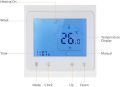 Smart Thermostat BHT-002GA Programmable Water Heating Thermostat with Backlight LCD Display for Smart Home, Compatible with Alexa(White). 