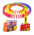 Dominoes Blocks Set, Auto Placement, Dominoes and Train Set, Educational Game for Children, Domino and Racing Toy Set. 