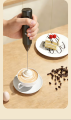 Rechargeable Electric Beater and Mixer, Cordless Handheld Egg Beater with Multiple Speed Settings, Portable Kitchen Mixer for Eggs, Cream, Cake Batter, Dough, Coffee, Sauces and Desserts, USB Rechargeable Hand Mixer with Powerful Motor, Lightweight Ergono. 