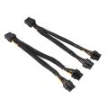 Cable for Graphics Video Card-8 * 8-Pin GPU to Double PCI-E 8 Pin Splitter adapter cable-Black. 