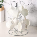 Cup Drying Rack with 8 Hooks Drainer Mug Tree Mug Organizer for Home Desktop, Easy to Use Fine Workmanship. 