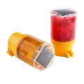 Solar Powered LED Traffic Strobe Warning Lights Flicker Beacon Road Barricade. 