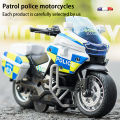 PinShang 1:14 Police Motorcycle Model Toys Children Alloy Pull Back Motorcycle. 