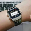 Vintage Silver Classic Digital Wrist Watch. 