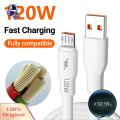 Grebest Charger Wire High Current Micro USB Mobile Phone Charger Cable Data Cord. 