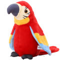 Talking Parrot Repeats What You Say Electronic Interactive Plush Toy Stuffed Animal Record Parrot Waving Wings Funny Bird Toys for Children Girls Boys Best Gift. 