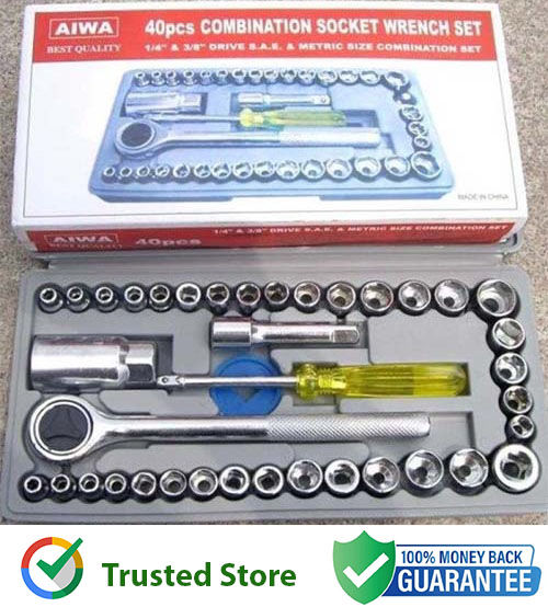 Aiwa%2040%20Piece%20Toolkit%20Tool%20kit%20Combination%20Socket%20Ratchet%20Wrench%20Set%20Tool%20Kit%20Toolkit%20Goti%20Set%20Ring%20Spanner%20Pana%20Set%20Screw%20Driver%20Bit%20Set%20Hand%20Toolkit%20Tools%20Kit%20Car%20Bike%20Cycle%20Repairing%20Hand%20Tool%20kit%20Toolkit%20Set%20Screwdriver%20Toolkit%20Drill%20Machine%20-%20Image%202